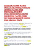 Dosage Calculation Practice Exam & Pharmacotherapeutics Test Bank 2026 &vert; APRN Prescribing Mastery&NewLine;&NewLine;