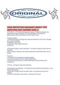 FOOD PROTECTION MANAGER CORRECT TEST QUESTIONS AND ANSWERS SURE A&period;pdf