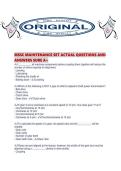 MSSC MAINTENANCE SET ACTUAL QUESTIONS AND ANSWERS SURE A&period;pdf