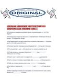 LOUISIANA LANDSCAPE HORTICULTURE 2026 QUESTIONS AND ANSWERS SURE A&period;pdf
