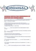 LOUISIANA HORTICULTURE COMPREHENSIVE SET QUESTIONS AND ANSWERS SURE A&period;pdf