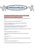LOUISIANA HORTICULTURE ACTUAL TEST PAPER QUESTIONS AND ANSWERS SURE A&period;pdf