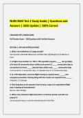 NURS 8024 Test 2 Study Guide Questions and Answers&period;pdf