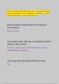 LOYOLA EMS SYSTEM ENTRY &lpar;ACTUAL TEST 2026&sol;2027&rpar;&NewLine;EXAM QUESTIONS AND VERIFIED ANSWERS &vert; LATEST&NewLine;UPDATE 2026&sol;2027 &vert; GUARANTEED PASS&period;