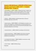 Hondros NUR 200 Exam 1 UPDATED ACTUAL Exam&NewLine;Question and Answer &lpar;2026&sol;2027&rpar; &vert; Updated&NewLine;Questions and Correct Answers &vert; A&plus; Verified