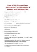 Exam AZ-104&colon; Microsoft Azure Administrator &ndash; &lpar;2026&rpar; Actual Questions & Answers 100&percnt; Guarantee Pass