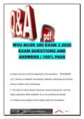 BCOR 380 Exam 3 &vert; 350&plus; Practice Questions & Verified Answers &vert; Business Ethics&comma; Privacy&comma; Contract Law&comma; Tort Law&comma; Corporate Governance & FCPA &vert; West Virginia University &lpar;WVU&rpar; Fall 2026