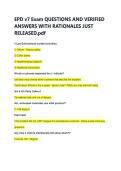 EPD v7 Exam QUESTIONS AND VERIFIED &NewLine;ANSWERS WITH RATIONALES JUST &NewLine;RELEASED&period;pdf 