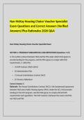 Nan McKay Housing Choice Voucher Specialist Exam Questions and Correct Answers&period;docx