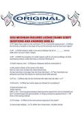 2026 MICHIGAN BUILDERS LICENSE EXAMS SCRIPT QUESTIONS AND ANSWERS SURE A&period;pdf