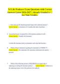 NJ Life Producer Exam Questions with Correct&NewLine;Answers Latest 2026-2027 &vert; Already Graded A&plus; &vert;&NewLine;Ace Your Grades&period;