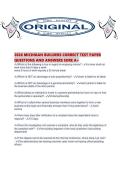 2026 MICHIGAN BUILDERS CORRECT TEST PAPER QUESTIONS AND ANSWERS SURE A&period;pdf
