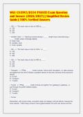 WGU C839V5&sol;D334 PASSED Exam Question&NewLine;and Answer &lpar;2026&sol;2027&rpar; &vert; Simplified Review&NewLine;Guide &vert; 100&percnt; Verified Answers