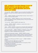 CAM - Community Association Manager License GA&NewLine;UPDATED ACTUAL Exam Question and Answer&NewLine;&lpar;2026&sol;2027&rpar; &vert; Updated Questions and Correct&NewLine;Answers &vert; A&plus; Verified