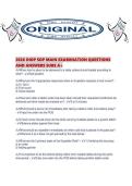 2026 IHOP SOP MAIN EXAMINATION QUESTIONS AND ANSWERS SURE A&period;pdf