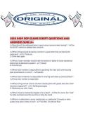 2026 IHOP SOP EXAMS SCRIPT QUESTIONS AND ANSWERS SURE A&period;pd