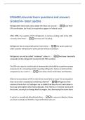 EPA608 Universal Exam questions and answers&NewLine;Graded A&plus; latest update&NewLine;Refrigeration technicians who violate the Clean Air Act can&colon; - -Lose their&NewLine;EPA certification&comma; be fined&comma; be required to appear in Federal court&period;&NewLine;After 1995&comma; any supplies of CFC refrige