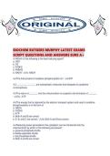 BIOCHEM RUTGERS MURPHY LATEST EXAMS SCRIPT QUESTIONS AND ANSWERS SURE A&period;pdf