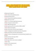 HIV&sol;AIDS &ndash; HUMAN IMMUNODEFICIENCY VIRUS AND ACQUIRED IMMUNODEFICIENCY SYNDROME &vert; REAL EXAM QUESTIONS AND CORRECT ANSWERS 2026&sol;2027 LATEST VERSION&NewLine;&NewLine;