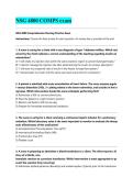 NSG 4800 COMPS exam&NewLine;