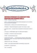 CERTIFIED VETERINARY CVA ASSISTANT TVMA QUESTIONS AND ANSWERS SURE A&period;pdf