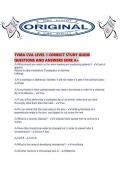 TVMA CVA LEVEL 1 CORRECT STUDY GUIDE QUESTIONS AND ANSWERS SURE A&period;pdf