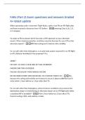 FARs &lpar;Part 2&rpar; Exam questions and answers Graded&NewLine;A&plus; latest update&NewLine;When operating under Instrument Flight Rules&comma; a pilot must file an IFR flight plan&NewLine;and have received a clearance from ATC before -entering Class A&comma; B&comma; C&comma; D&comma;&NewLine;or E airspace&NewLine;You plan to fi
