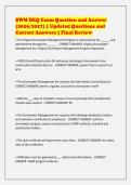 SWM DEQ Exam Question and Answer&NewLine;&lpar;2026&sol;2027&rpar; &vert; Updated Questions and&NewLine;Correct Answers &vert; Final Review