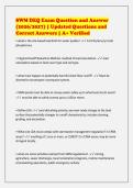 SWM DEQ Exam Question and Answer&NewLine;&lpar;2026&sol;2027&rpar; &vert; Updated Questions and&NewLine;Correct Answers &vert; A&plus; Verified