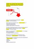 Florida Civic Literacy Exam FCLE STUDY GUIDE &vert; 153 Questions with 100&percnt; Correct Answers &vert; Verified 2026-2027 &vert; ASSURED SUCCESS