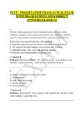 PSAT &ndash; NMSQT LATEST EXAM &lpar;ACTUAL EXAM&rpar;  WITH 200&plus; QUESTIONS AND CORRECT  ANSWERS GRADED A&plus;