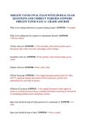 OREGON TATTOO FINAL EXAM WITH 230 REAL EXAM QUESTIONS AND CORRECT VERIFIED ANSWERS&sol; OREGON TATTOO EAM &sol;A&plus; GRADE ASSURED 