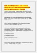 SAR Tech III Question and Answer&NewLine;&lpar;2026&sol;2027&rpar; &vert; Latest Study Guide &vert; 100&percnt;&NewLine;Verified Answers