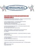2026 COPE HEALTH SCHOLARS QUESTIONS AND ANSWERS SURE A&period;pdf