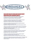 2026 COPE HEALTH SCHOLARS EXAMS SCRIPT QUESTIONS AND ANSWERS SURE A&period;pdf