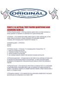 FDNY C-14 ACTUAL TEST PAPER QUESTIONS AND&NewLine;ANSWERS SURE A&plus;