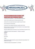 NR 293 PHARMACOLOGY EXAMS 2 SET QUESTIONS AND ANSWERS SURE A&period;pdf
