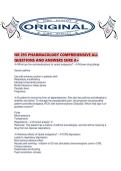 NR 293 PHARMACOLOGY COMPREHENSIVE ALL QUESTIONS AND ANSWERS SURE A&period;pdf