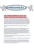ANCC NURSING INFORMATICS ACTUAL 2026 CORRECT QUESTIONS AND ANSWERS SURE A&period;pdf