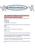 ANCC NURSING INFORMATICS FINALS EXAM ALL QUESTIONS AND ANSWERS SURE A&period;pdf