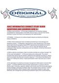 ANCC INFORMATICS CORRECT STUDY GUIDE QUESTIONS AND ANSWERS SURE A&period;pdf