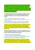 WASHINGTON CAN WRITTEN EXAM &ndash; QUESTIONS AND &NewLine;ANSWERS &vert; VERIFIED AND WELL DETAILED ANSWERS &NewLine;PLUS RATIONALES &vert; GUARANTEED PASS &vert; LATEST EXAM &NewLine;UPDATE &vert; EXAM PREP &vert; STUDY GUIDE &vert; PRACTICE TEST&vert; &NewLine;DOWNLOAD INSTANT PDF 