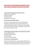 DEX IOT DAY 1 TEST 200 QUESTIONS COMPLETE WITH 100&percnt; VERIFIED ANSWERS AND DETAILED RATIONALE