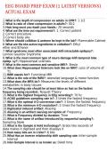 EEG Board Prep Exam 2 Latest Versions Actual Exam Questions and Verified Answers