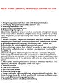 NREMT Practice Questions w&sol; Rationale 100&percnt; Guarantee Pass Score 2026&sol;2027