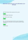 Breast Cancer Questions and Answers with Verified Solutions &vert; Latest&NewLine;2026 Update
