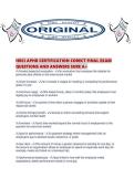HRCI APHR CERTIFICATION CORECT FINAL EXAM QUESTIONS AND ANSWERS SURE A&period;pdf