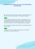 NCLEX Breast Cancer Questions and Answers with Verified Solutions &vert;&NewLine;Latest 2026 Update