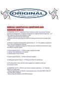 MEDICAL LOGISTICS ALL QUESTIONS AND ANSWERS SURE A&period;pdf