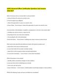 IAHSS Advanced Officer Certification Questions and Answers 2026&ndash;2027 Study Guide
